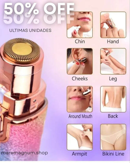 DEPILADOR FACIAL RECARGABLE 2 en 1
